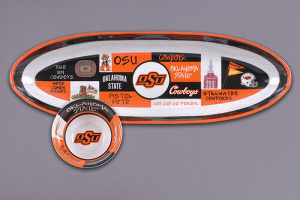 OSU CHIP & DIP OVAL from Scott's House of Flowers in Lawton, OK