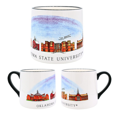 OSU Skyline Ceramic Mug from Scott's House of Flowers in Lawton, OK