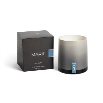 Maril Oud & Earth 8 oz Candle from Scott's House of Flowers in Lawton, OK