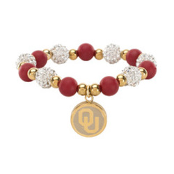 OU  BEADED  BRACELET (GOLD) from Scott's House of Flowers in Lawton, OK