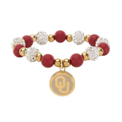OU  BEADED  BRACELET (GOLD) from Scott's House of Flowers in Lawton, OK