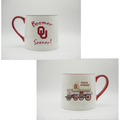 OU Mascot Ceramic Mug from Scott's House of Flowers in Lawton, OK