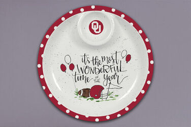OU "IT'S THE MOST WONDERFUL TIME" PLATTER from Scott's House of Flowers in Lawton, OK
