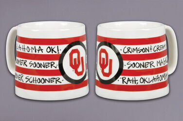 OU CRIMSON & CREAM COFFEE MUG from Scott's House of Flowers in Lawton, OK