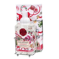 Peppermint Foam Soap & Towel Caddy from Scott's House of Flowers in Lawton, OK