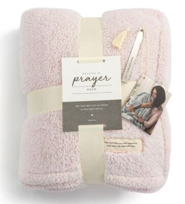 Pink Prayer Blanket (LOVE) from Scott's House of Flowers in Lawton, OK