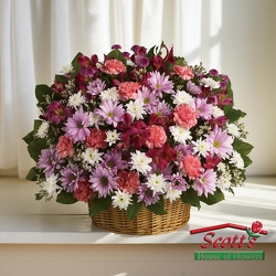 Rainbow Reflections Basket from Scott's House of Flowers in Lawton, OK