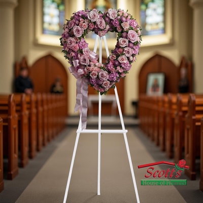 Rose Garden Heart  from Scott's House of Flowers in Lawton, OK
