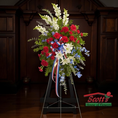 Sacred Duty Spray from Scott's House of Flowers in Lawton, OK