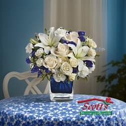 Teleflora's Sapphire Skies Bouquet from Scott's House of Flowers in Lawton, OK