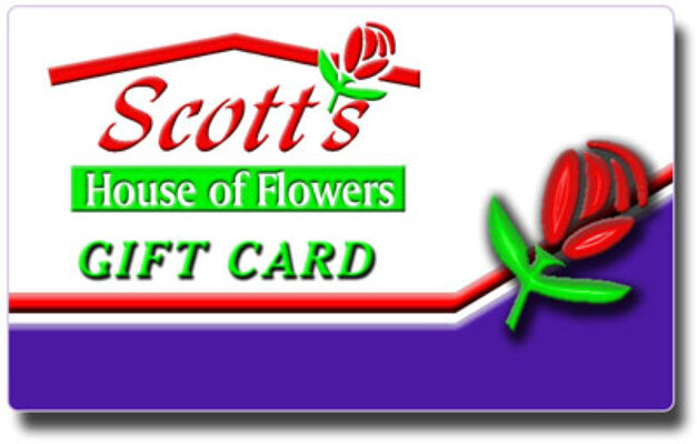 Scott's Gift Cards from Scott's House of Flowers in Lawton, OK
