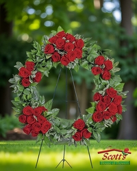 Serene Sanctuary Wreath from Scott's House of Flowers in Lawton, OK
