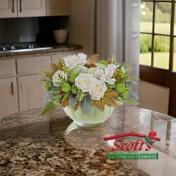 Serenity Sage Pumpkin by Teleflora from Scott's House of Flowers in Lawton, OK