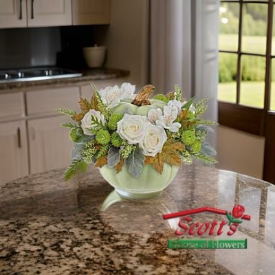Serenity Sage Pumpkin by Teleflora from Scott's House of Flowers in Lawton, OK