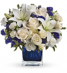SAPPHIRE SKIES BOUQUET from Scott's House of Flowers in Lawton, OK