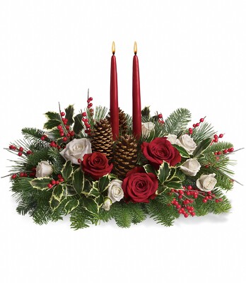Christmas Wishes Centerpiece from Scott's House of Flowers in Lawton, OK