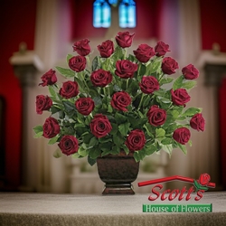 Teleflora's Rose Tribute from Scott's House of Flowers in Lawton, OK