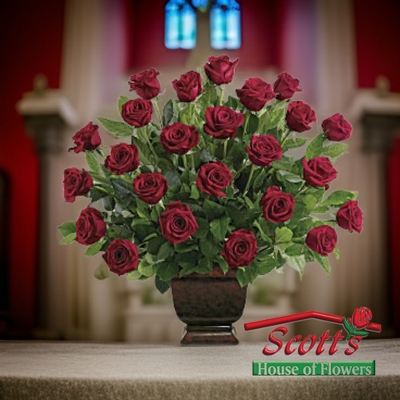 Teleflora's Rose Tribute from Scott's House of Flowers in Lawton, OK