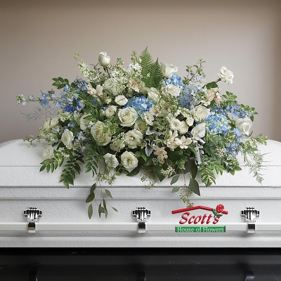 Tender Remembrance Casket Spray from Scott's House of Flowers in Lawton, OK