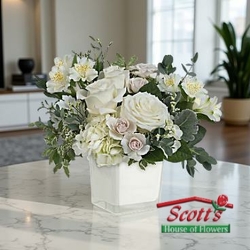 Peaceful Clouds Bouquet from Scott's House of Flowers in Lawton, OK