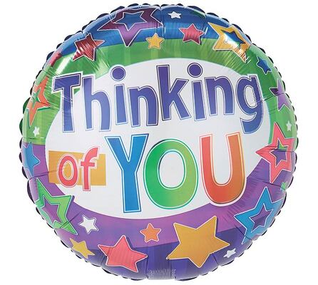 Thinking of You Mylar Balloon from Scott's House of Flowers in Lawton, OK
