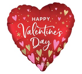 <b>Heart Shape Red/Pink/Gold Hearts HVD"</b> from Scott's House of Flowers in Lawton, OK