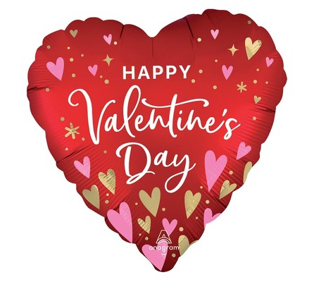 <b>Heart Shape Red/Pink/Gold Hearts HVD"</b> from Scott's House of Flowers in Lawton, OK