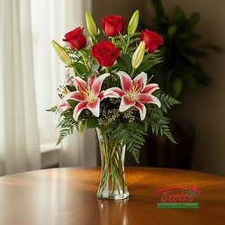 Vased Elegance from Scott's House of Flowers in Lawton, OK