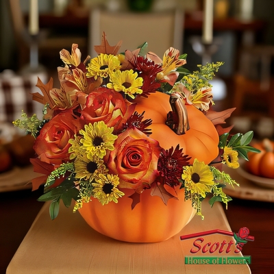 Warm Fall Wishes from Scott's House of Flowers in Lawton, OK