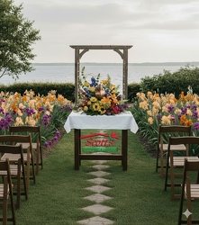 With All Our Hearts Cremation Tribute from Scott's House of Flowers in Lawton, OK