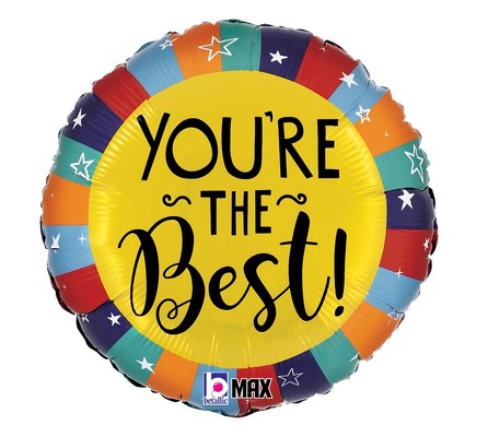 You Are The Best Mylar Balloon from Scott's House of Flowers in Lawton, OK