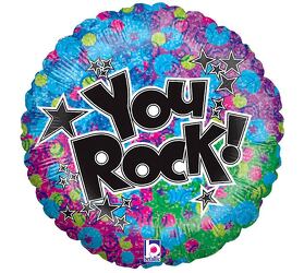 You Rock Mylar Balloon from Scott's House of Flowers in Lawton, OK