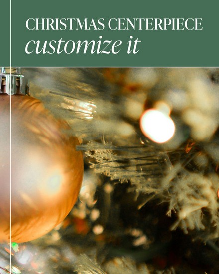 Custom Christmas Centerpiece from Scott's House of Flowers in Lawton, OK