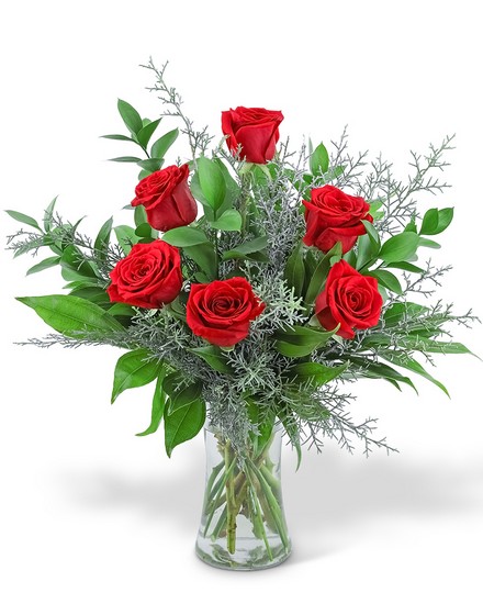 The Holiday Six from Scott's House of Flowers in Lawton, OK