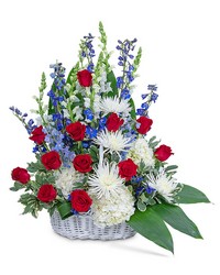 Freedom Tribute Basket from Scott's House of Flowers in Lawton, OK