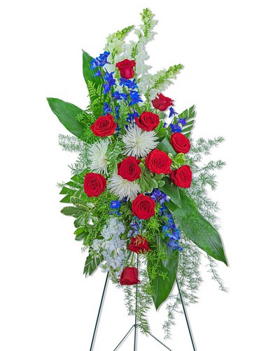 Valiant Honor Standing Spray from Scott's House of Flowers in Lawton, OK