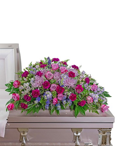 Gracefully Majestic Casket Spray from Scott's House of Flowers in Lawton, OK