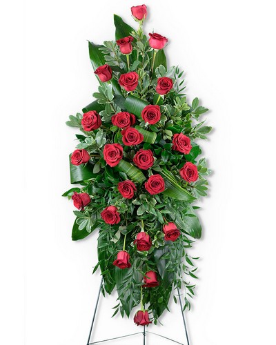 Abiding Love Standing Spray from Scott's House of Flowers in Lawton, OK
