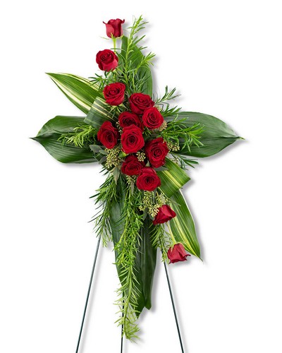 Abiding Love Cross from Scott's House of Flowers in Lawton, OK