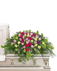 Always Remembered Casket Spray from Scott's House of Flowers in Lawton, OK