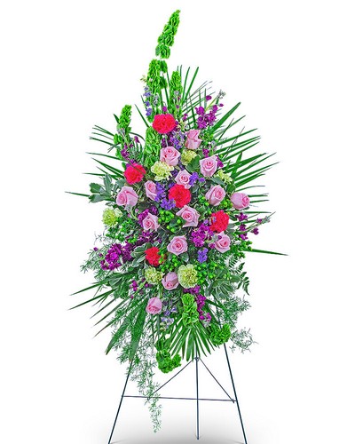 Always Remembered Standing Spray from Scott's House of Flowers in Lawton, OK