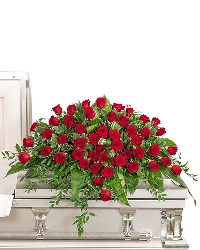 Everlasting Love Casket Spray from Scott's House of Flowers in Lawton, OK