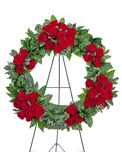 Serene Sanctuary Wreath from Scott's House of Flowers in Lawton, OK