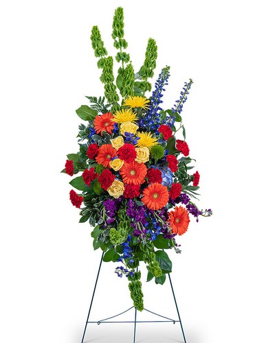 Vibrant Life Standing Spray from Scott's House of Flowers in Lawton, OK