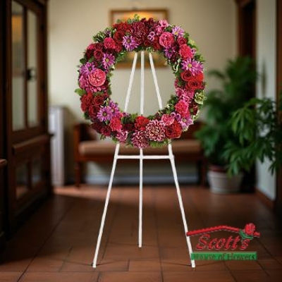 Infinite Love Wreath from Scott's House of Flowers in Lawton, OK