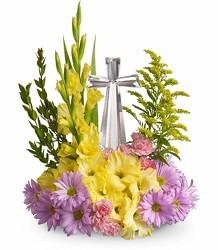 <b>Crystal Cross Bouquet</b> from Scott's House of Flowers in Lawton, OK