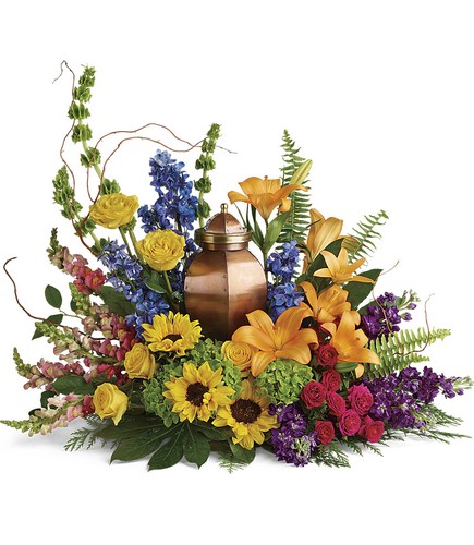 With All Our Hearts Cremation Tribute from Scott's House of Flowers in Lawton, OK