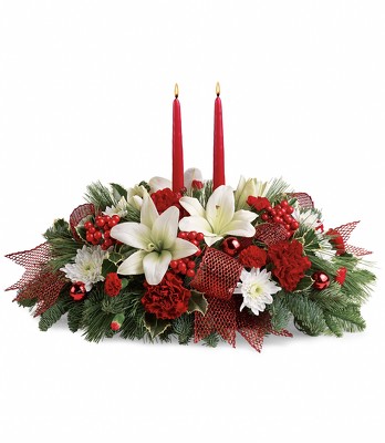 Yuletide Magic Centerpiece from Scott's House of Flowers in Lawton, OK