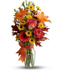 Burst of Autumn from Scott's House of Flowers in Lawton, OK